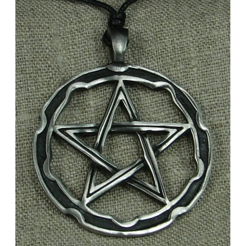 Zinnanhänger Pentagramm 4,5cm