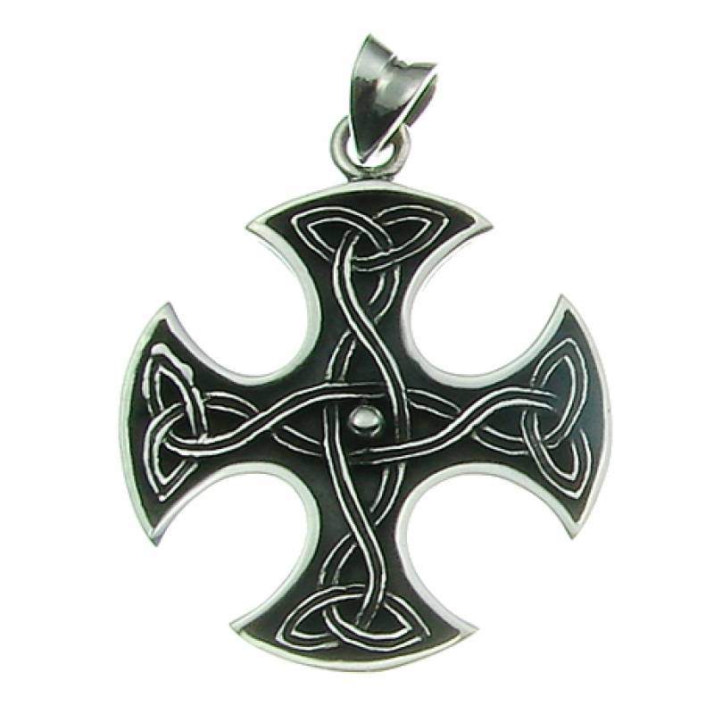 Silberanhänger Keltisches Kreuz