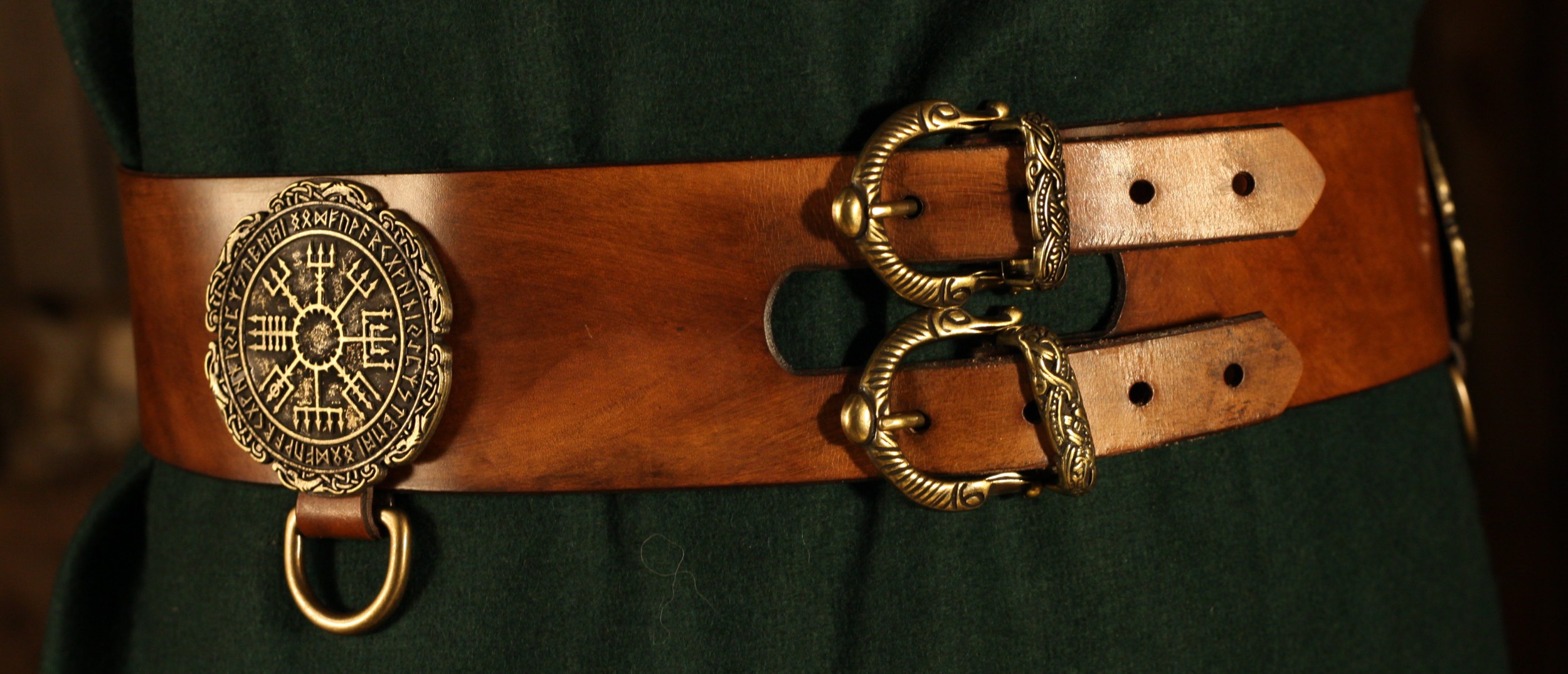 Wikingerbreitgürtel 7cm Vegvísir