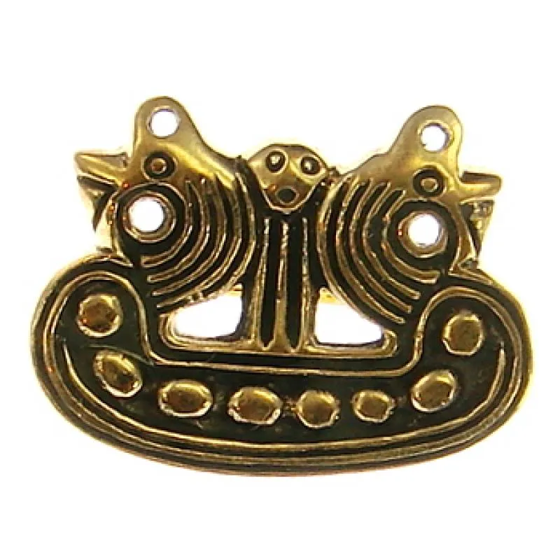 Bronzebrosche Wikingerschiff