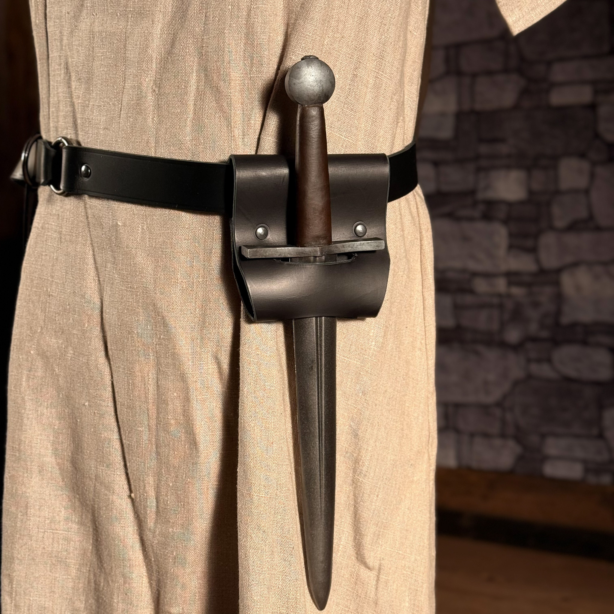 Dolchhalter/Waffenhalter aus Leder