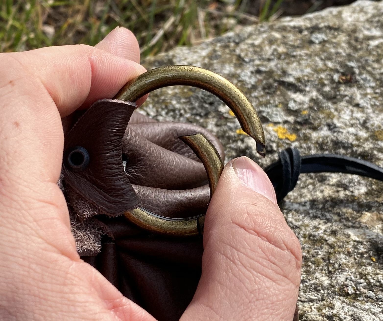 Gassigürtel - Canicross Gürtel aus Leder