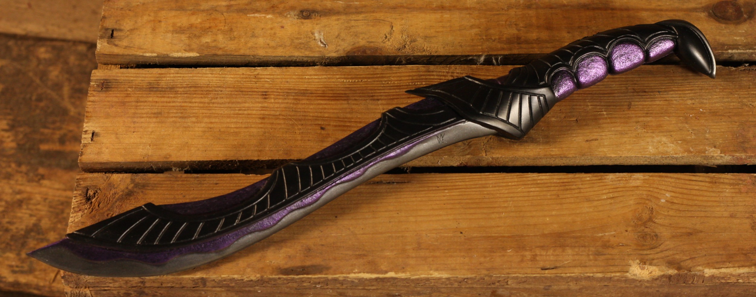 Elfen Dolch Duath - lila 47cm