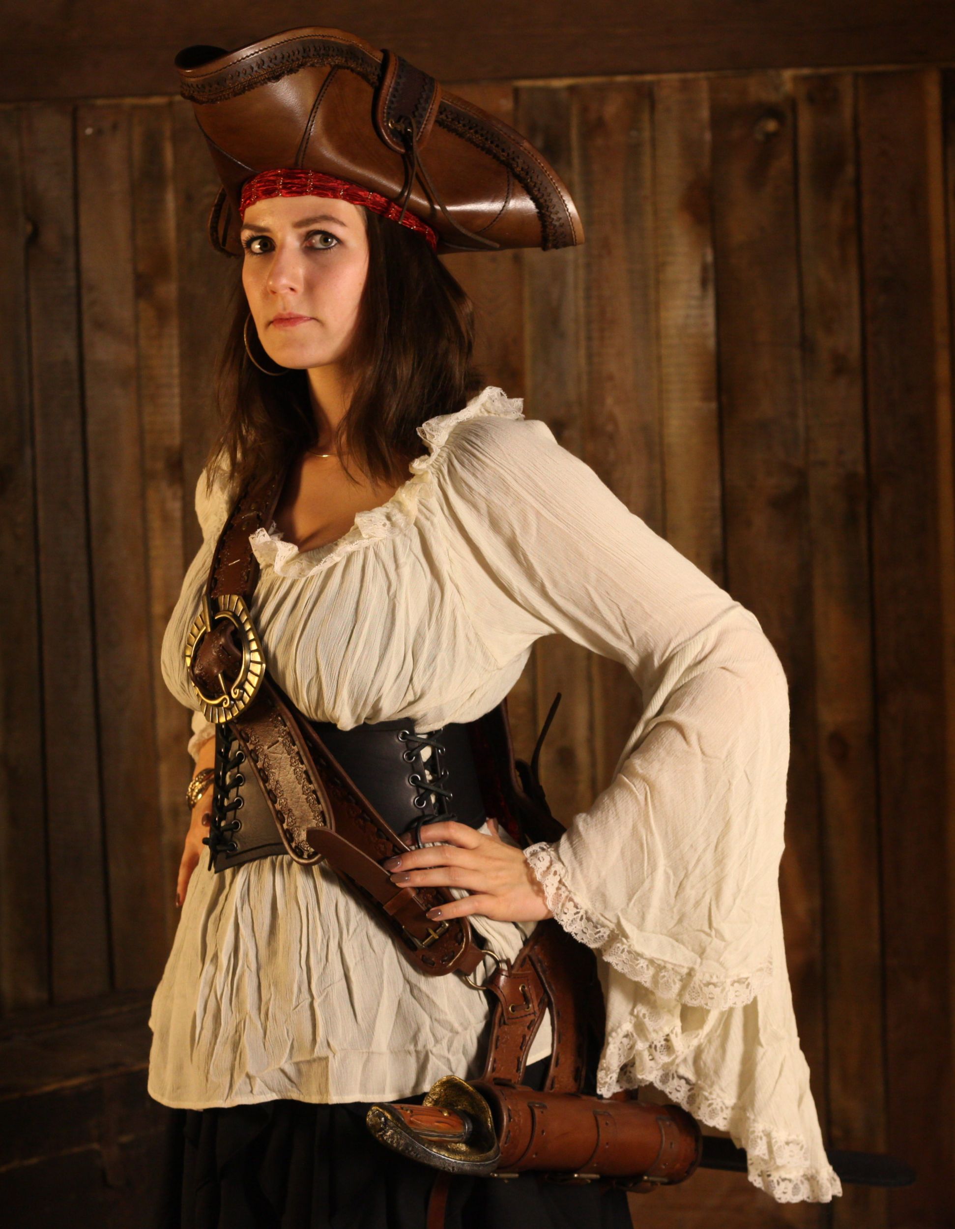 Piraten Schwertgehänge braun