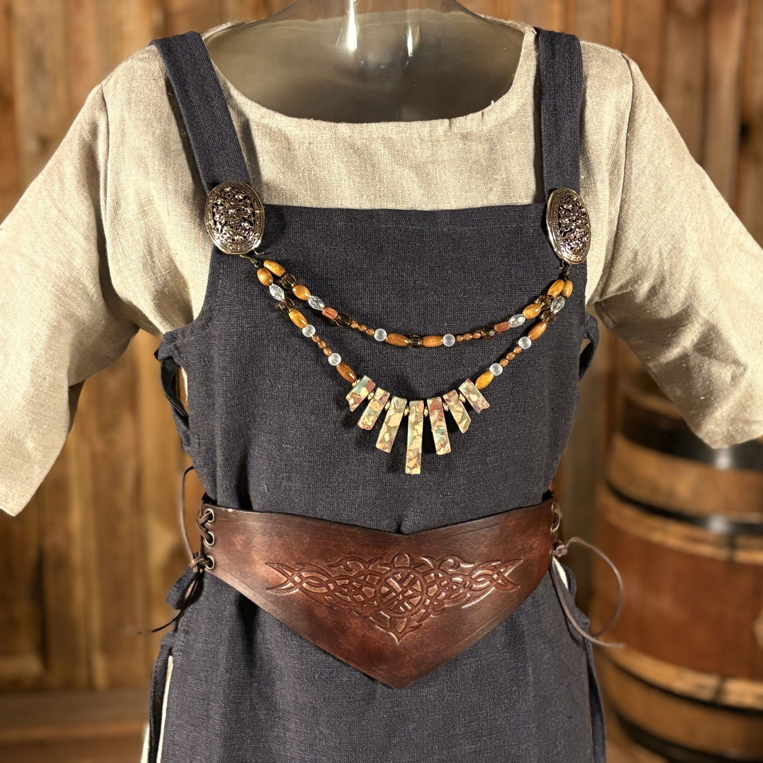 Fibelkette mit Steinstäbchen