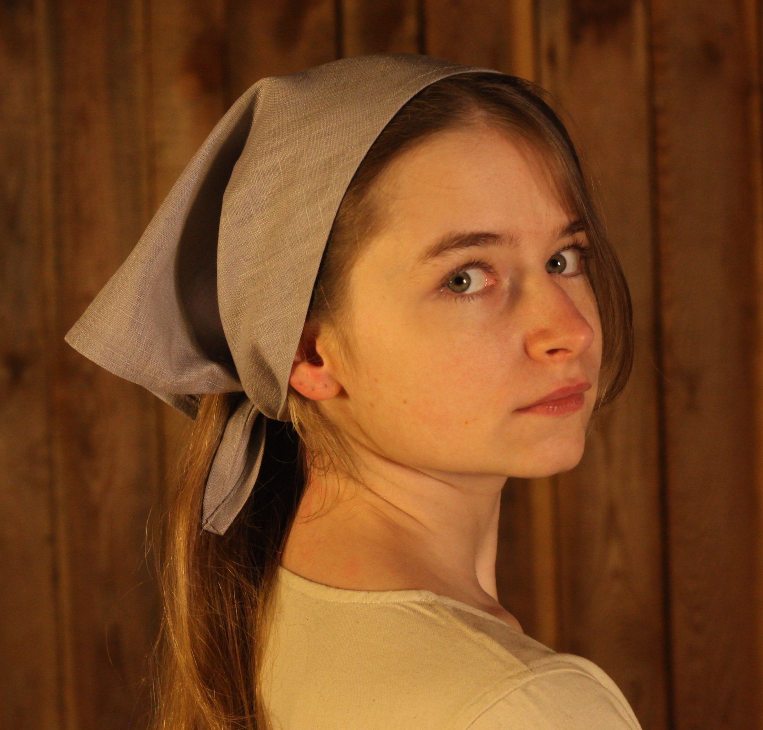 Dreieckstuch aus Leinen