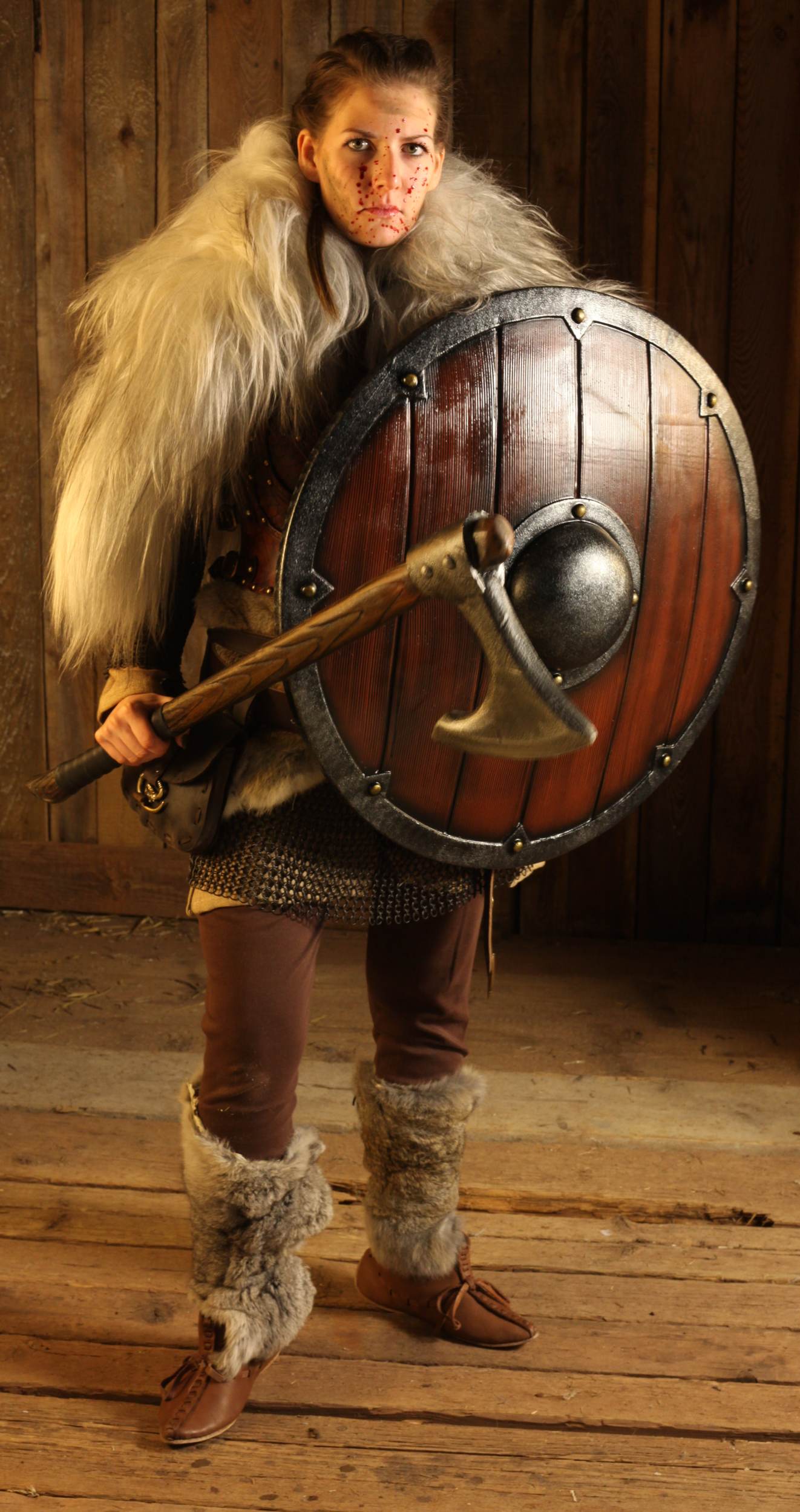 LARP Fellüberwurf grau