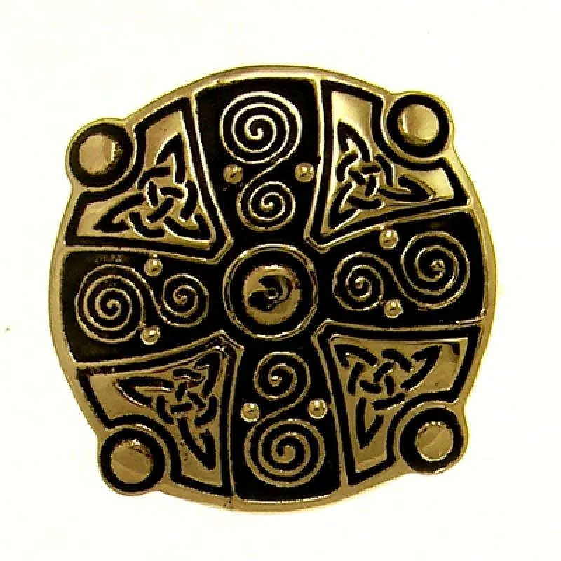 Bronze-Brosche keltisch, Triquetta