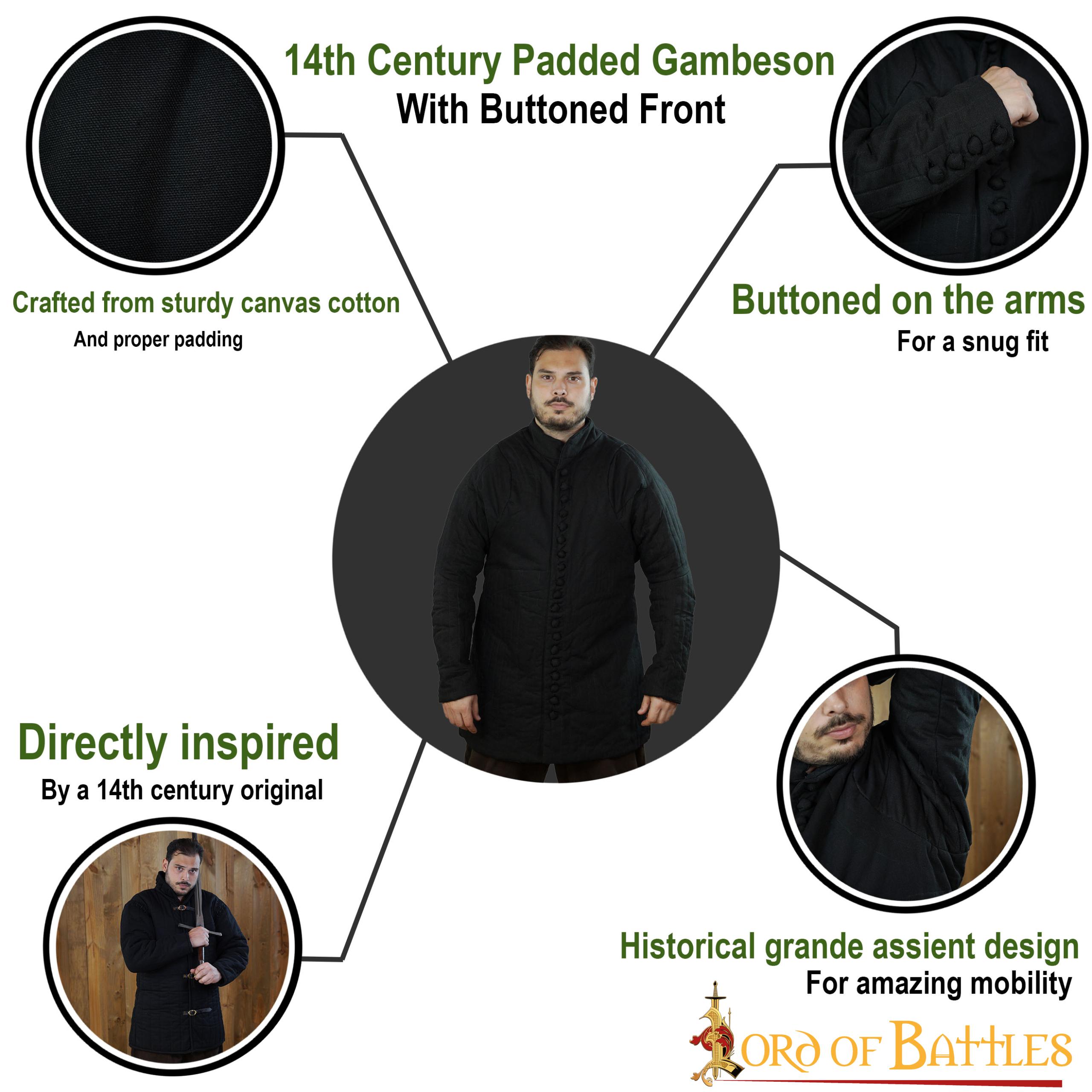 Gambeson 14. Jhdt. schwarz