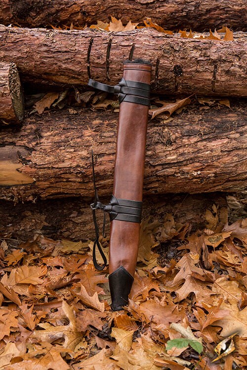 Schwertscheide Medium Linkshänder braun