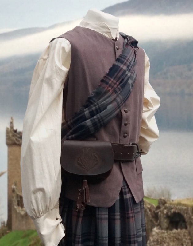 Leinenweste Jamie, dunkelbraun