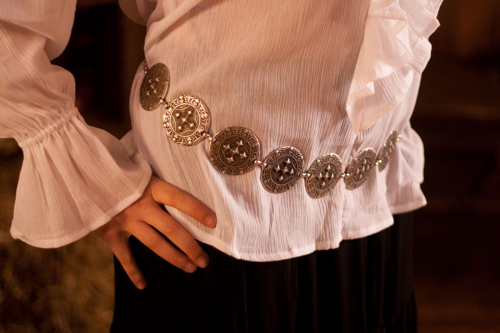 Hüftgürtel/ Kettengürtel mit großen Scheiben