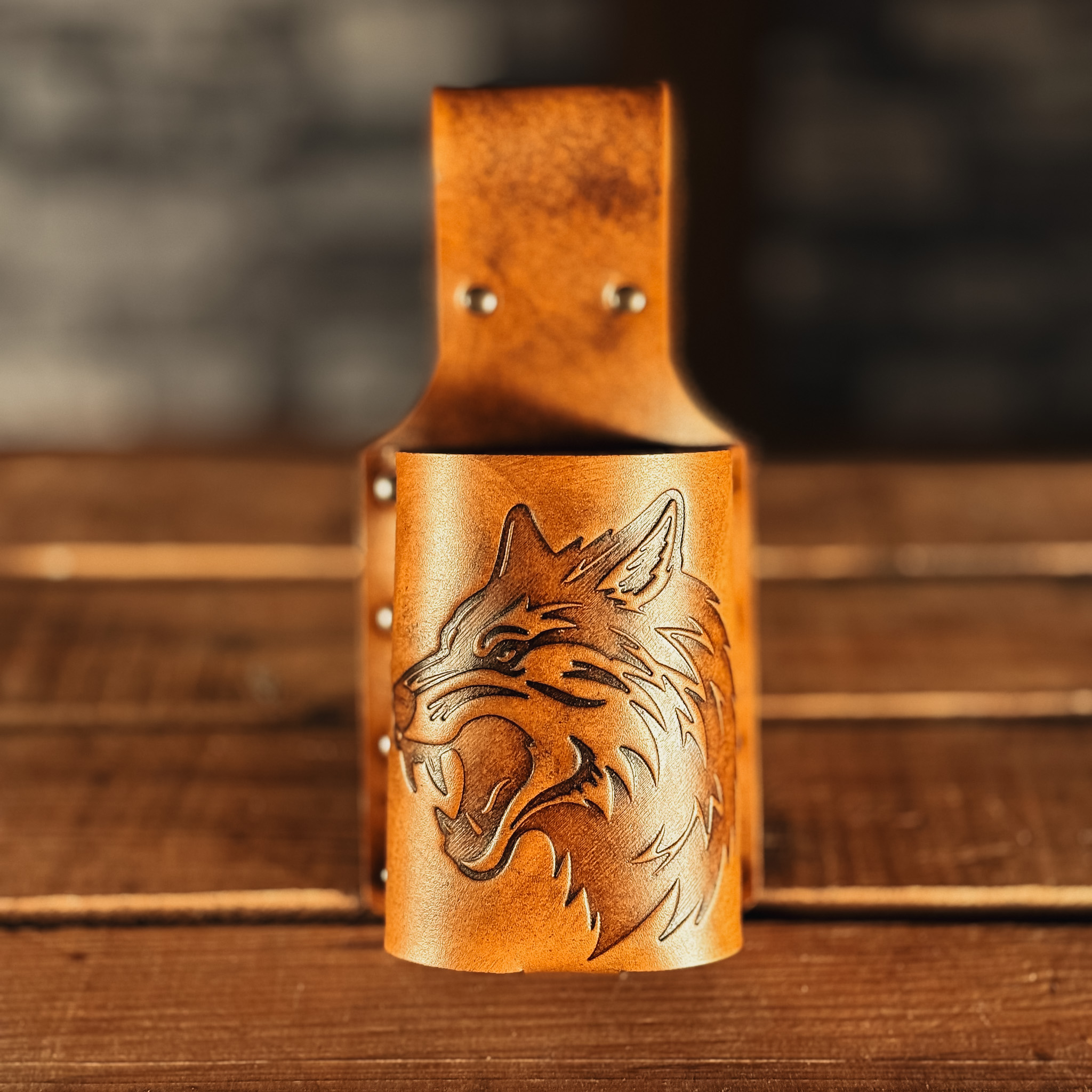 BecherBoss Getränkehalter fletschender Wolf