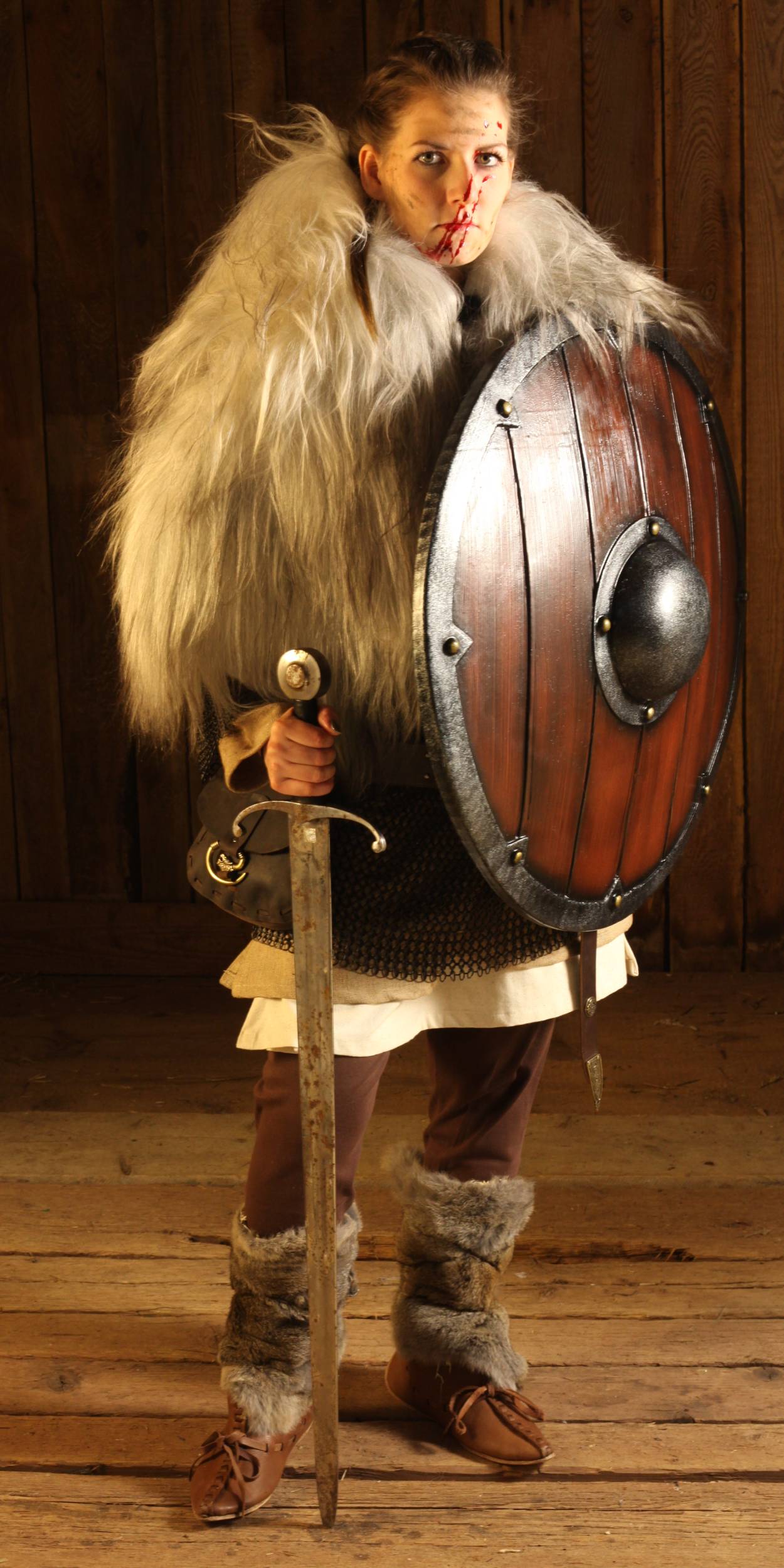 LARP Fellüberwurf grau