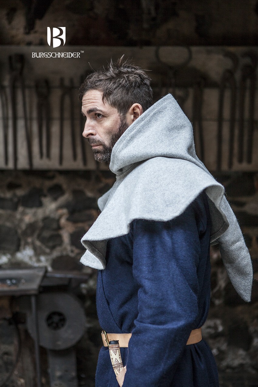 Woll-Gugel Cucullus Grau