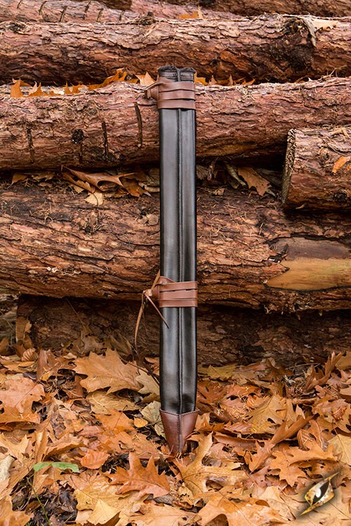 Schwertscheide lang Rechtshänder schwarz