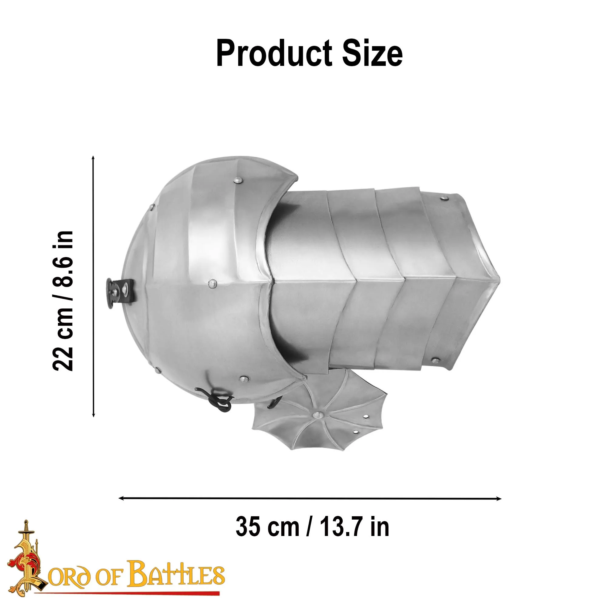 Mittelalterliche Schulterrüstung 1,3mm