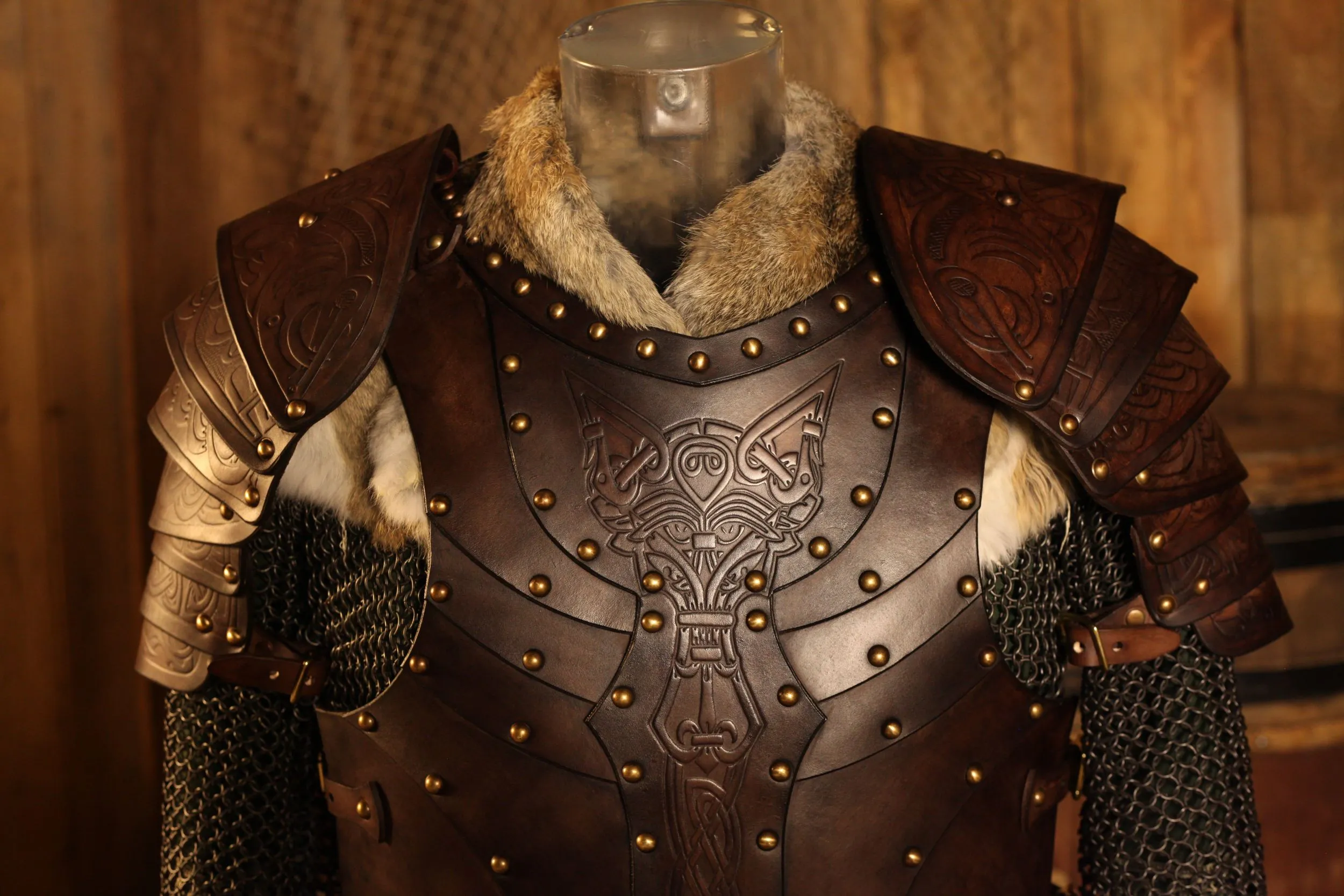 LARP Lederrüstung Vendel Komplettset