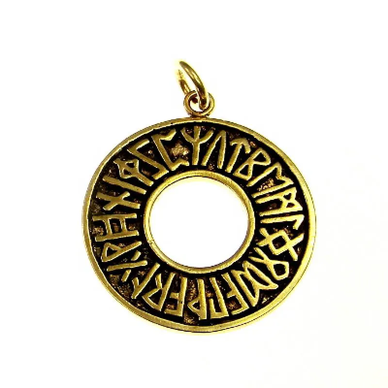 Bronzeanhänger Runenkreis