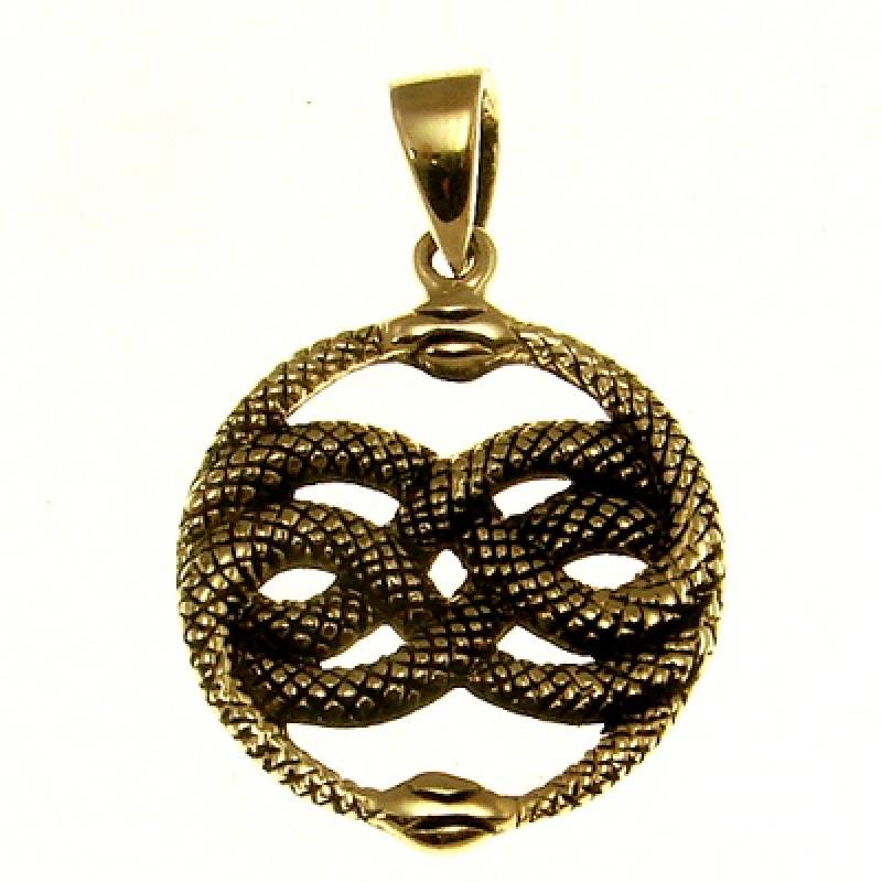 Bronzeanhänger Schlangenamulett Auryn