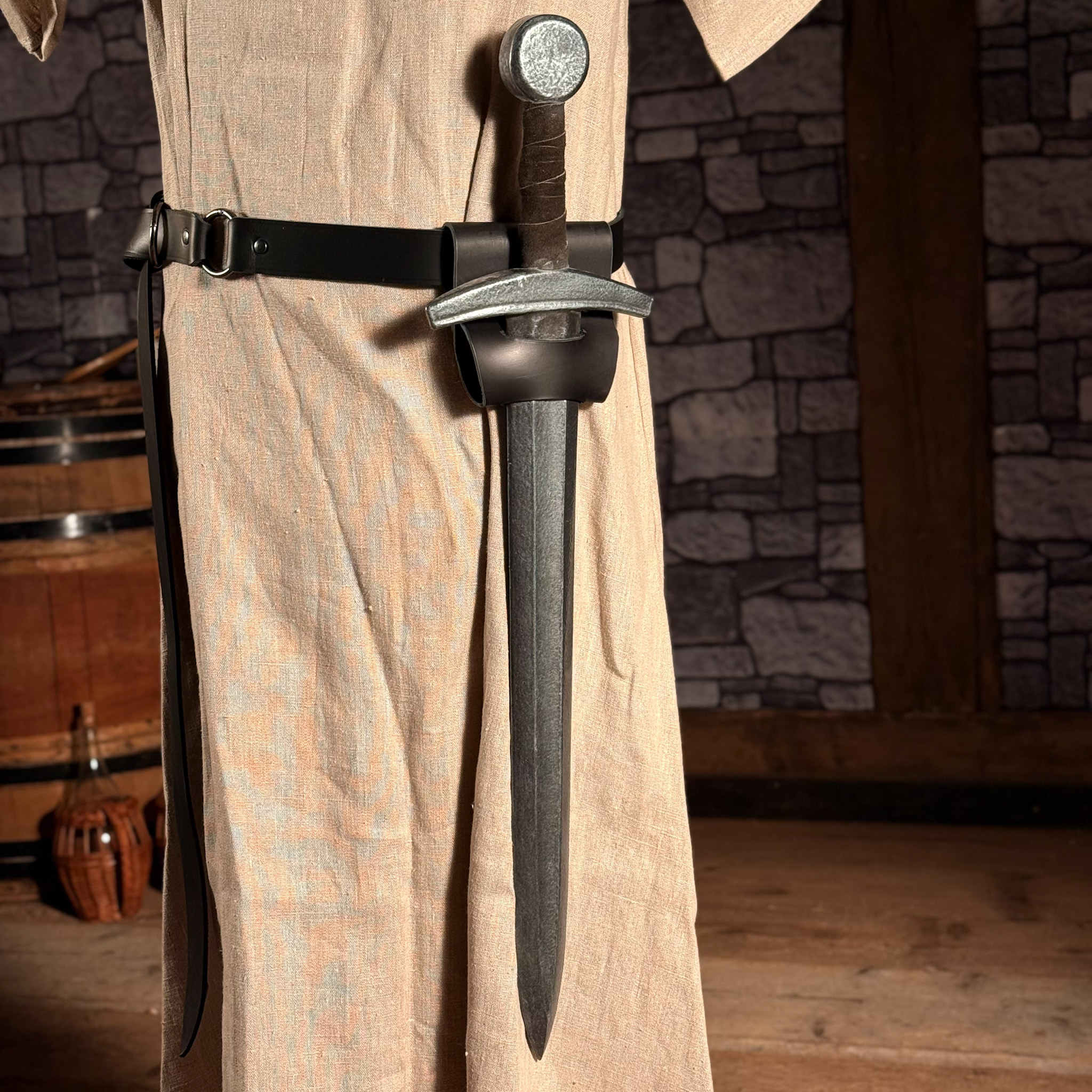 Dolchhalter/Waffenhalter aus Leder