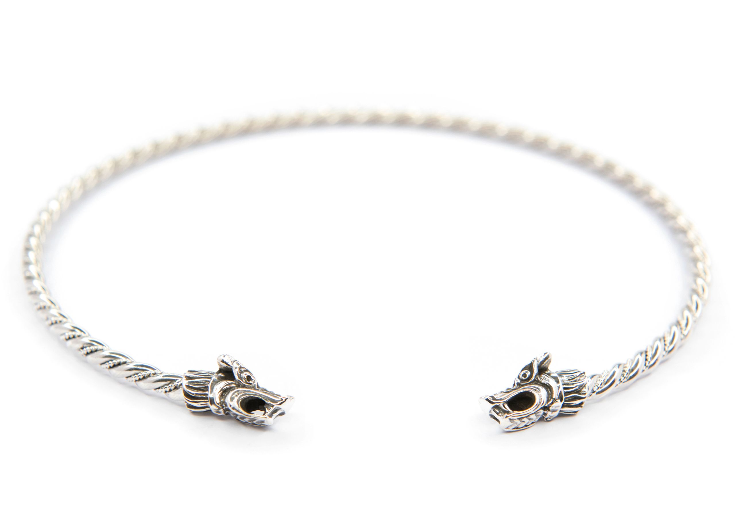 Wikinger Silber-Halsreif für Frauen