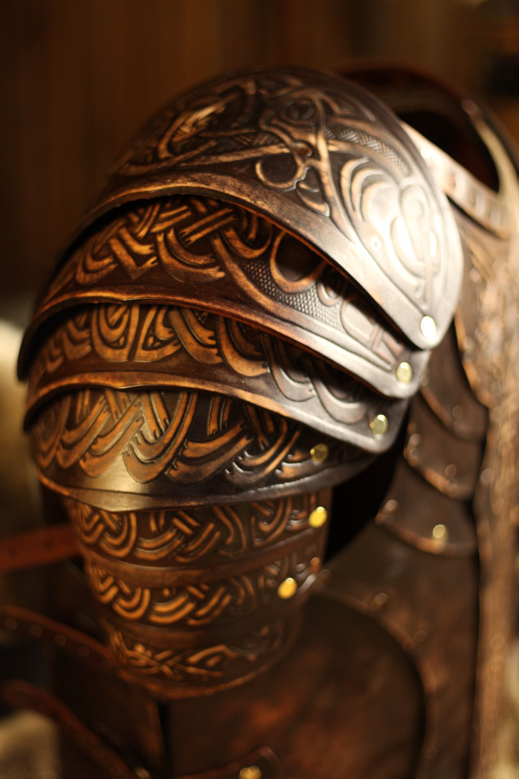 LARP Set Lederrüstung und Schulterrüstung