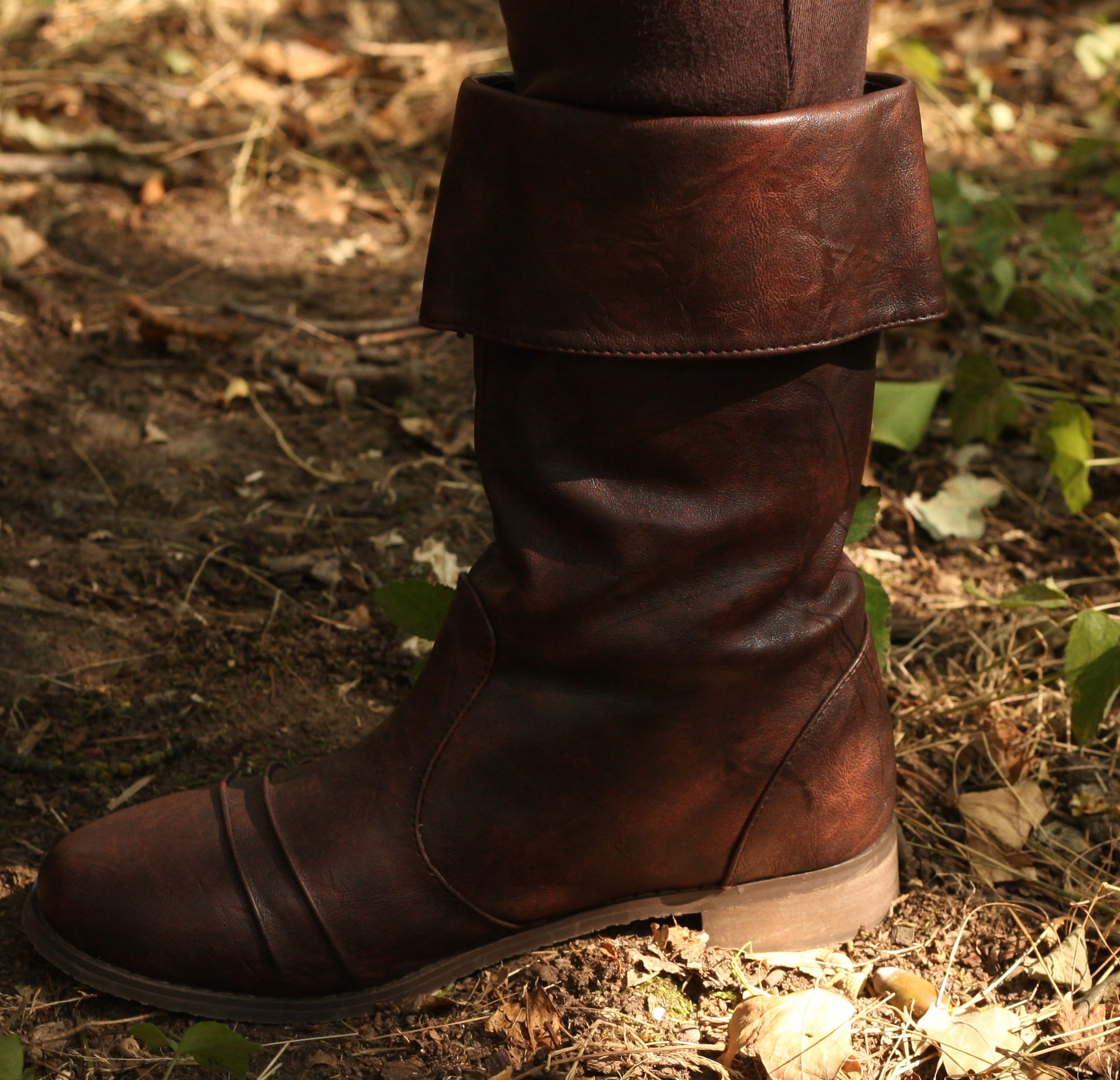 Mittelalterstiefel Räuber braun