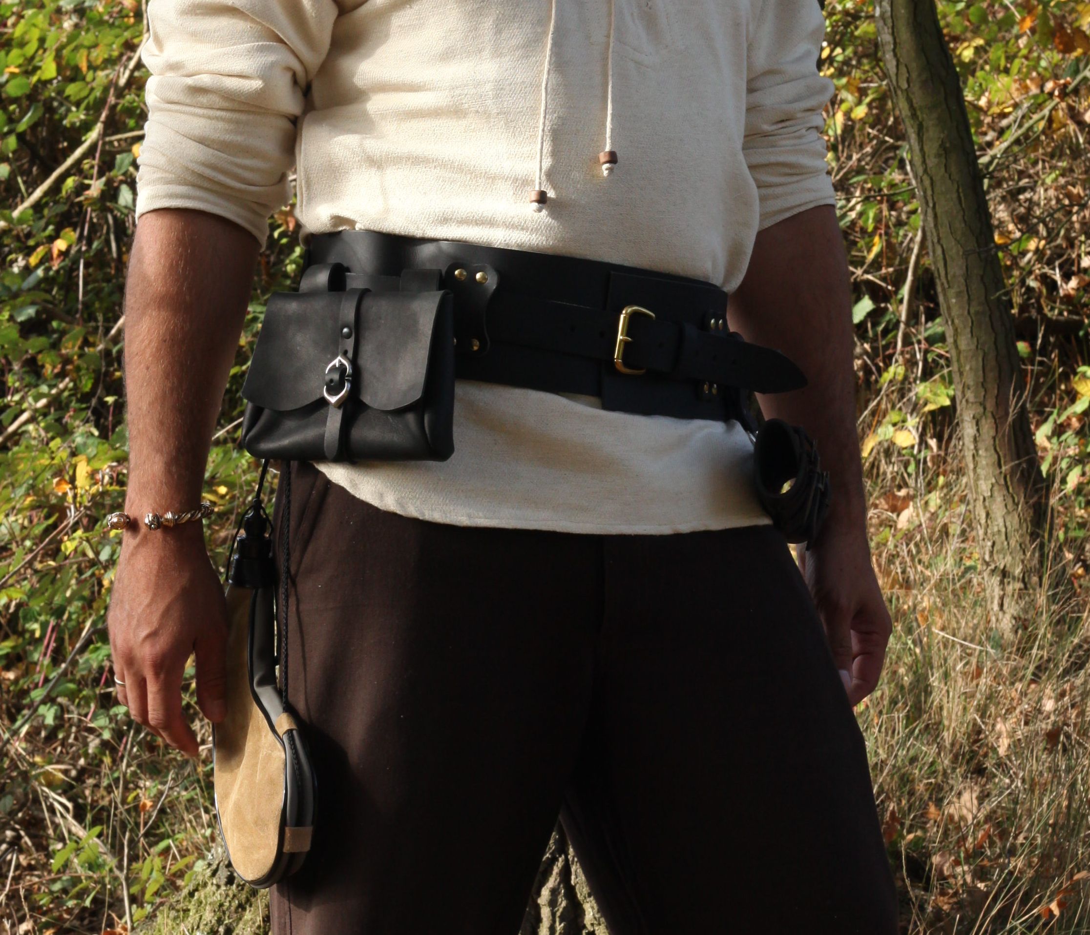 Breiter LARP Heldengürtel aus Leder