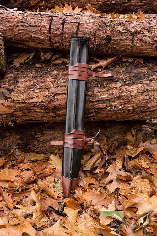 Schwertscheide Medium Linkshänder schwarz