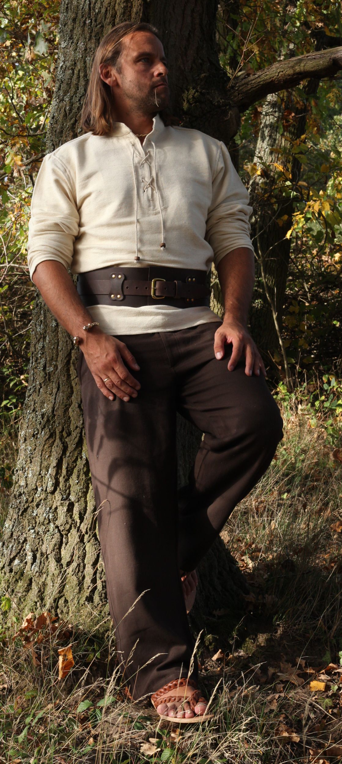 Mittelalter-Hemd fester Stoff