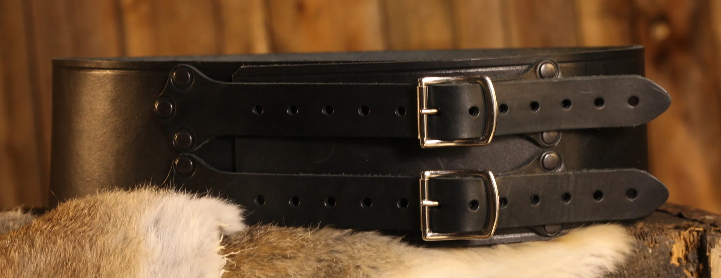 Breitgürtel aus Leder, 10cm