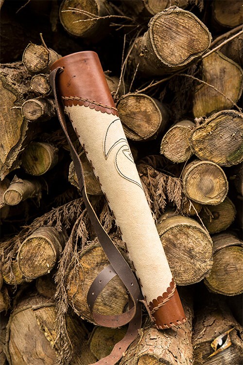 Köcher Archer Creme/braun