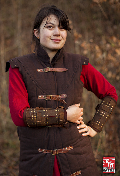 Ready For Battle Armschienen Kämpfer braun