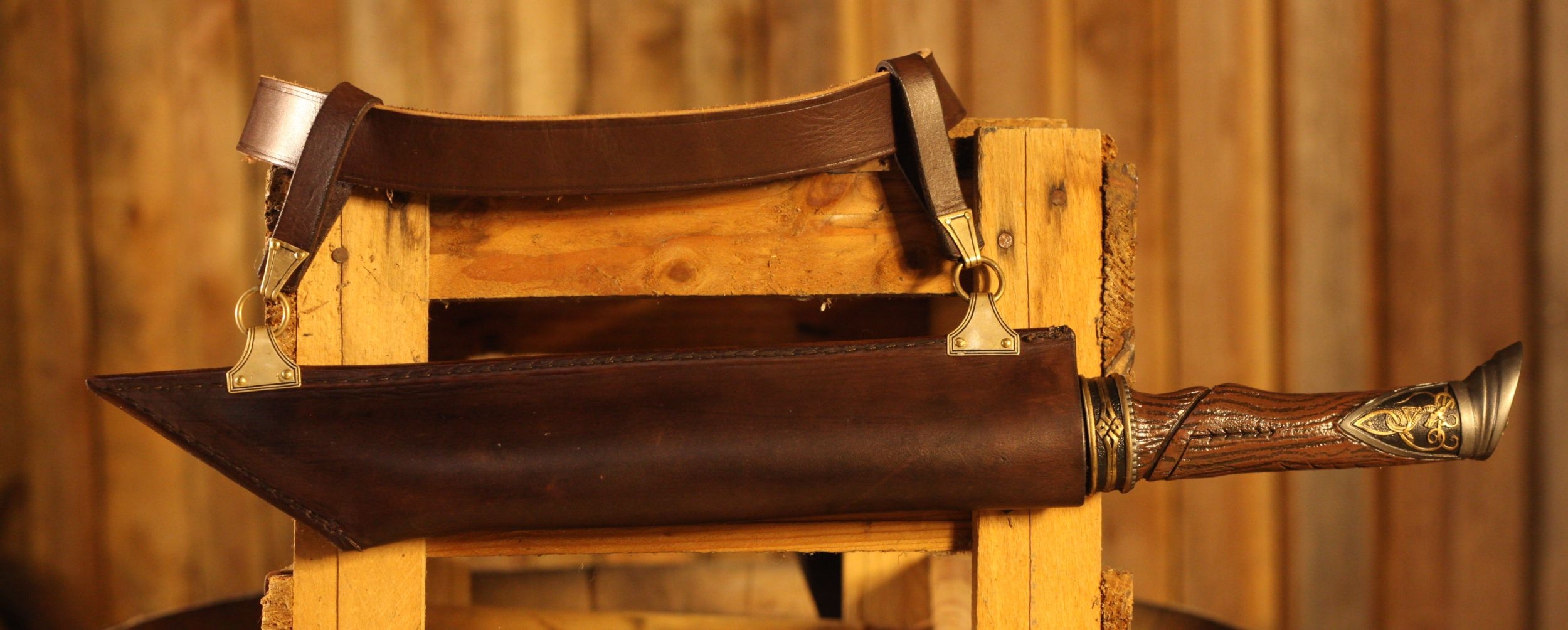 Saxscheide aus Leder für Calimacil Sax "Norn"