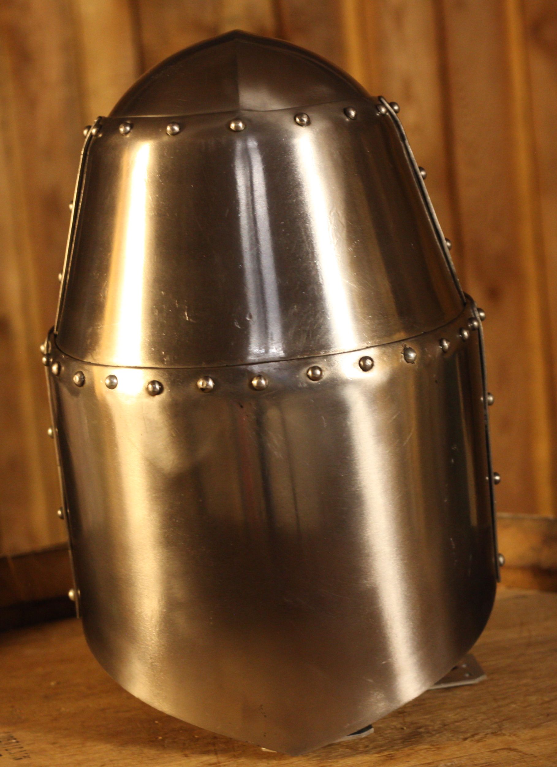 Mittelalterlicher Helm mit Visier, 1,6mm