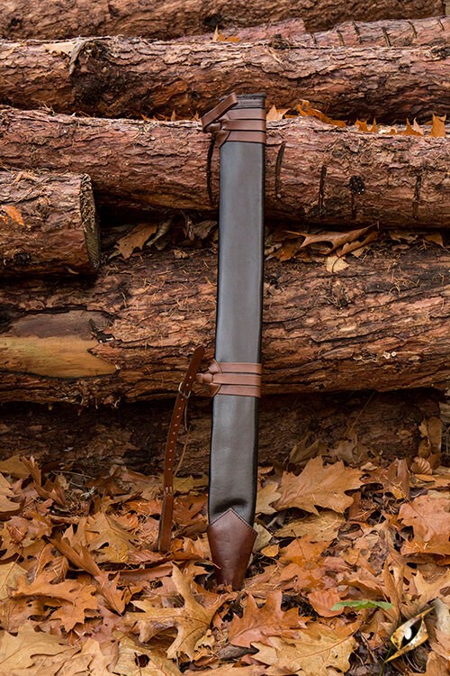 Schwertscheide lang Linkshänder schwarz