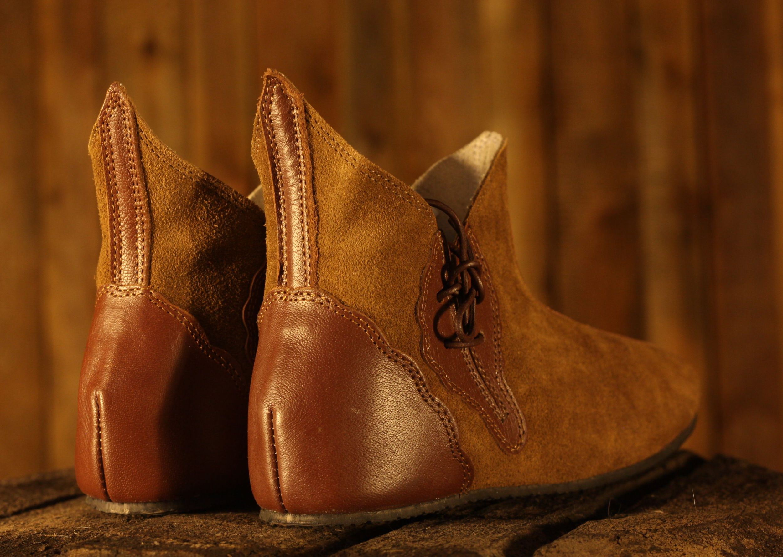 Mittelalterschuh Halbstiefel, braun