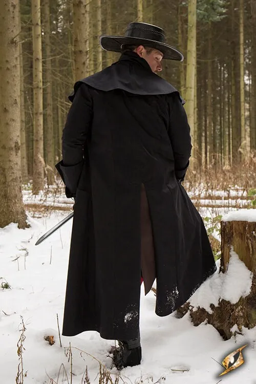 Hexenjägermantel Hellsing, schwarz