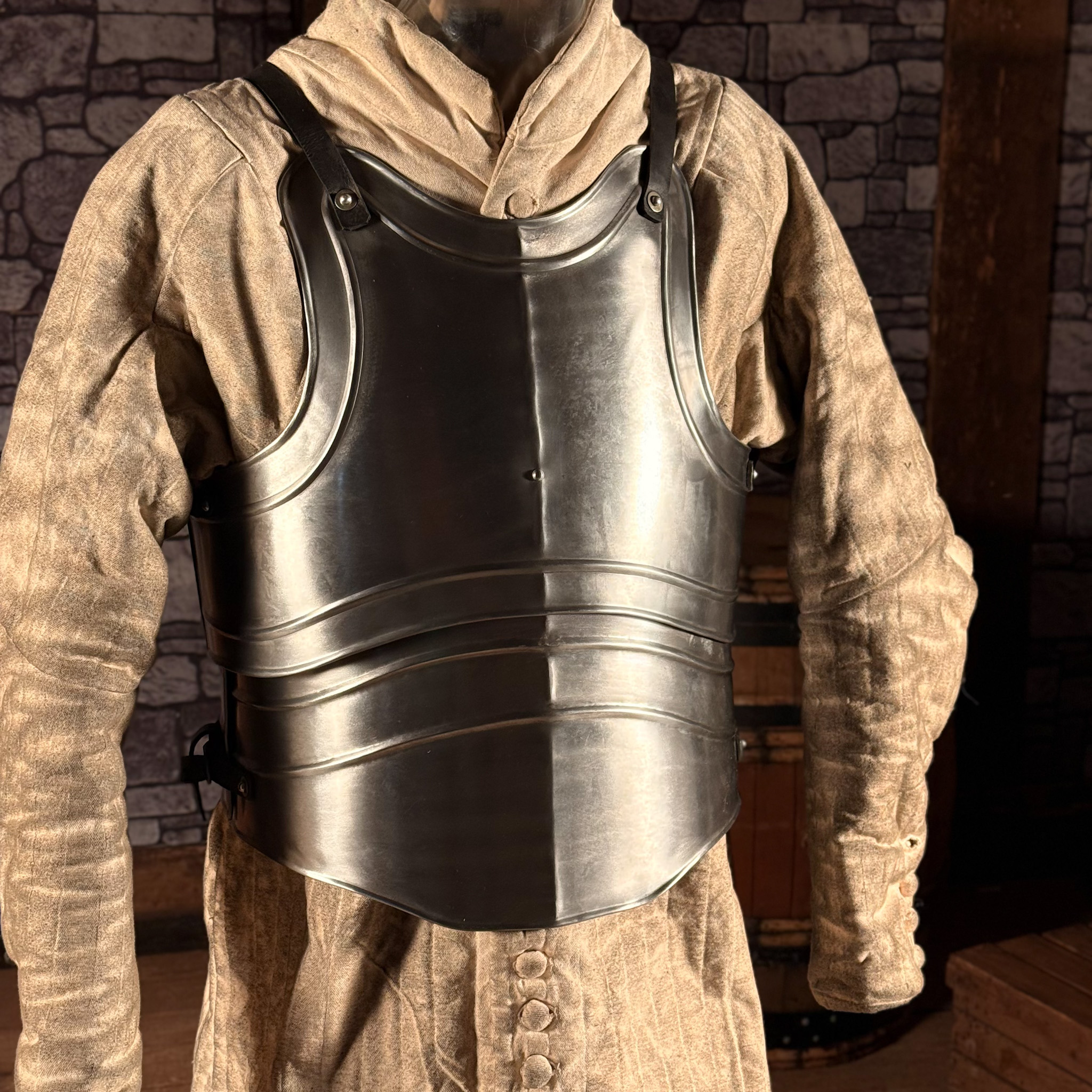 Mittelalterliche Plattenrüstung, poliert, 1,2mm