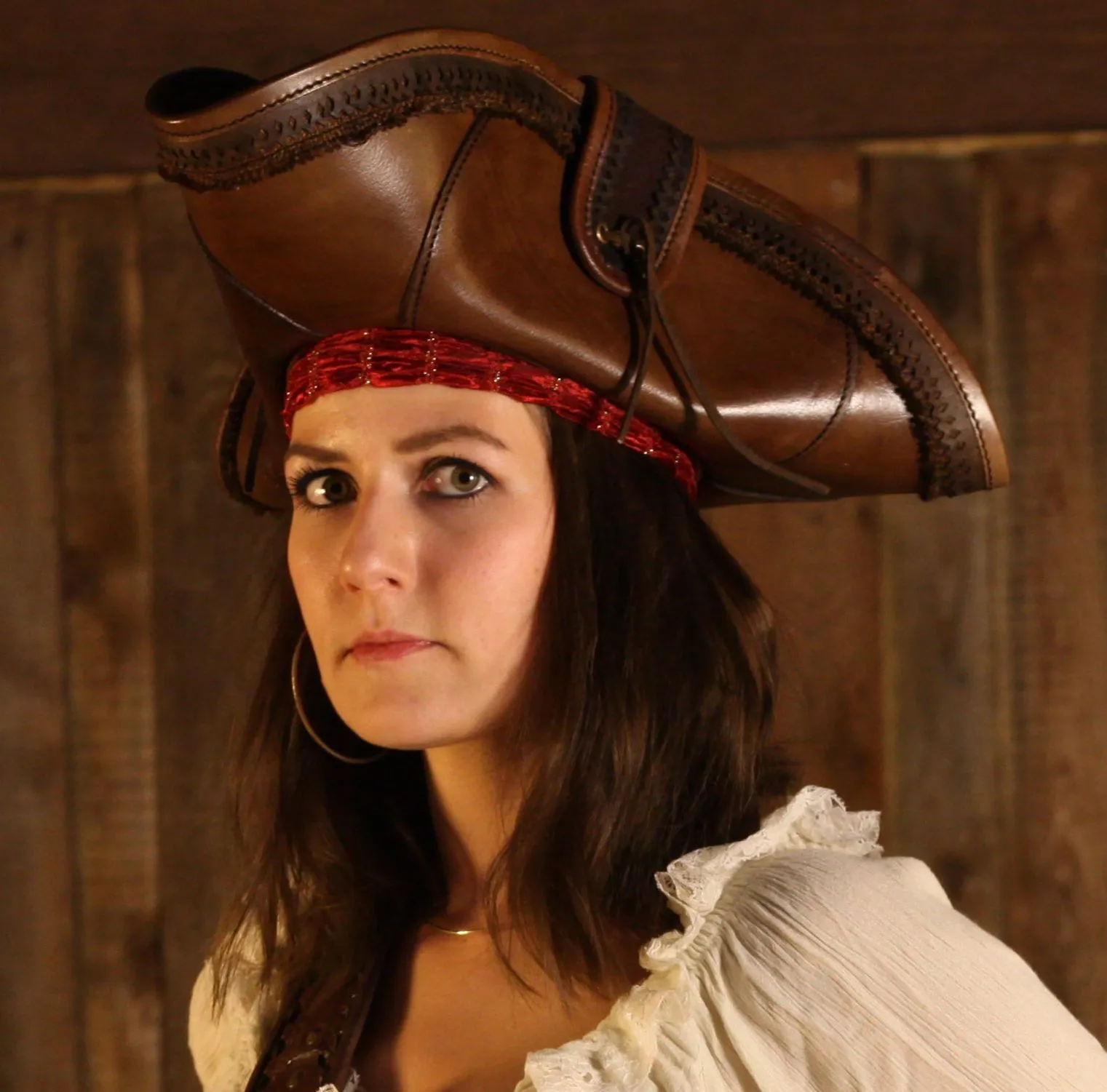Piratenhut braun